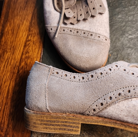 Tom's suede and wool Oxford  shoes - Picture 4 of 7